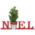 Potted Faux Pine in Metal "NOEL" Planter Christmas Decoration - 13" - Red - IMAGE 1