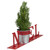 Potted Faux Pine in Metal "NOEL" Planter Christmas Decoration - 13" - Red - IMAGE 3