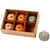 Fall Harvest Boxed Pumpkin Thanksgiving Decorations - Orange and Green - Set of 6