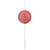10" Red Candy Lollipop with Iridescent Glitter Swirl Shatterproof Christmas Ornament - IMAGE 1