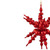Shiny 3D Sunburst Snowflake Commercial Christmas Ornament - 24" - Red - IMAGE 3