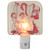 6" Norman Rockwell 'Santa Looking at Two Sleeping Children' Glass Christmas Night Light - IMAGE 1