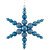 Shatterproof 3-Finish Snowflake Commercial Christmas Ornament - 18" - Blue - IMAGE 1