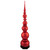 Shiny Ball Finial Tower Commercial Christmas Decoration - 4.5' - Red - IMAGE 1