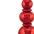 Shiny Ball Finial Tower Commercial Christmas Decoration - 4.5' - Red - IMAGE 4