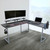 63" Black and White Unique Techni Sport Warrior L-Shaped Computer Gaming Desk - IMAGE 5