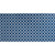 Lattice and Quatrefoil Cotton Table Runner - 72" - Navy Blue and White - IMAGE 3