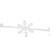 4' White Felt Winter Snowflake Garland - IMAGE 4