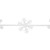 4' White Felt Winter Snowflake Garland - IMAGE 5