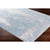 9.25' x 12.25' Distressed Finish Blue and Gray Rectangular Area Throw Rug - IMAGE 2