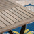 5-Piece Gray Rectangular Wood and Wicker Outdoor Furniture Patio Dining Set - IMAGE 3