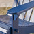 36" Blue Outdoor Patio Foldable Adirondack Chair - IMAGE 4