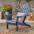 36" Blue Outdoor Patio Foldable Adirondack Chair
