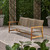 75.5" Walnut Brown and Gray Contemporary Outdoor Patio Sofa - IMAGE 2