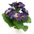 8" Deepest Purple Pansy Artificial Silk Floral Bouquet - IMAGE 3