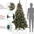 Real Touch™️ Pre-lit Snow Valley Pine Artificial Christmas Tree - 6.5' - Clear Lights