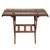 42" Brown Wood Foldable Roll Top Table For Camping - IMAGE 1