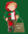 11" Zim's The Elves Themselves Orin the Mailman with Bag  of "Santa Mail" Collectible Christmas Figure - IMAGE 3