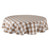Buffalo Check Round Cotton Tablecloth - 70" - Stone Brown and White - IMAGE 1