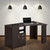 51.25" Brown Espresso Unique Techni Mobili Classic Office Desk with Storage - IMAGE 5