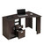 51.25" Brown Espresso Unique Techni Mobili Classic Office Desk with Storage - IMAGE 6