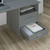 39" Gray Unique Techni Mobili Classic Computer Desk with Multiple Drawers - IMAGE 4