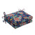 Set of 2 Red and Blue Paisley Patio UV Resistant Squared Corners Seat Cushion 18.5" - IMAGE 1
