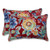 Set of 2 Red and Blue Floral UV Resistant Patio Corded Oversized Lumbar Throw Pillows 24.5" - IMAGE 1