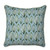 Leaf Motif Square Floor Pillow - 25" - Green and Blue - IMAGE 1