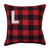 16.5" Red and Black Buffalo Plaid L Square Throw Pillow - IMAGE 1