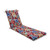 80" Red and Blue Floral UV Resistant Oversized Patio Chaise Lounge Cushion - IMAGE 1