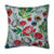 25" Pink and Blue Floral UV Resistant Patio Corded Floor Pillow - IMAGE 1