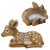 Set of 2 Darby and Hershel Deer Outdoor Garden Statues 14.5" - IMAGE 4