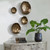 Lucky Coins Bowls Hanging Wall Decoration - 11" - Brass - Set of 4 - IMAGE 2