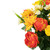 Dahlia, Peony and Rose Artificial Floral Bouquet - 27" - Yellow and Orange - IMAGE 5