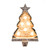 7.25" Gold and Silver Unique Marquee LED Christmas Tree Stocking Holder - IMAGE 1