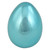 Set of 6 Metallic Blue Medium Size Easter Egg Decorations 3.5" - IMAGE 5