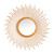 Metallic Sun Rays Round Mirror - 30" - Gold - IMAGE 1