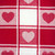 Red and White Checkered Hearts Rectangular Tablecloth 60" x 84" - IMAGE 2