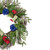 Americana Mixed Floral Patriotic Wreath, 24-Inch, Unlit - IMAGE 3