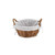 10" Brown Traditional Round Storage Baskets with Handles - IMAGE 3
