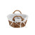 10" Brown Traditional Round Storage Baskets with Handles - IMAGE 4