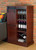 3.5' Hickory Brown Industrial Oxford Bar Cabinet - IMAGE 4