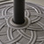 15.5" Hammered Black Concrete Outdoor Patio Umbrella Holder - IMAGE 3
