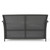 51" Gray and Silver Contemporary Outdoor Patio Loveseat - IMAGE 4