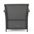 5pc Gray and Silver Outdoor Patio Chat Set with Cushions 51"