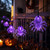 LED Lighted Spider Halloween Lights - Purple - 6' Black Wire - 10ct - IMAGE 3