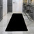 2' x 8' Black Solid Rectangular Shag Rug Runner - IMAGE 2