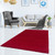 5' x 7' Red Rectangular Shag Area Throw Rug - IMAGE 2