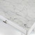 44" White Rectangular Italian Carrara Marble Top Writing Desk - IMAGE 4